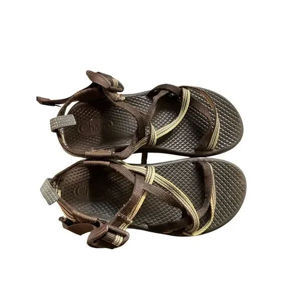 Youth Chaco Sandals Brown Arch Support - Picture 3 of 12
